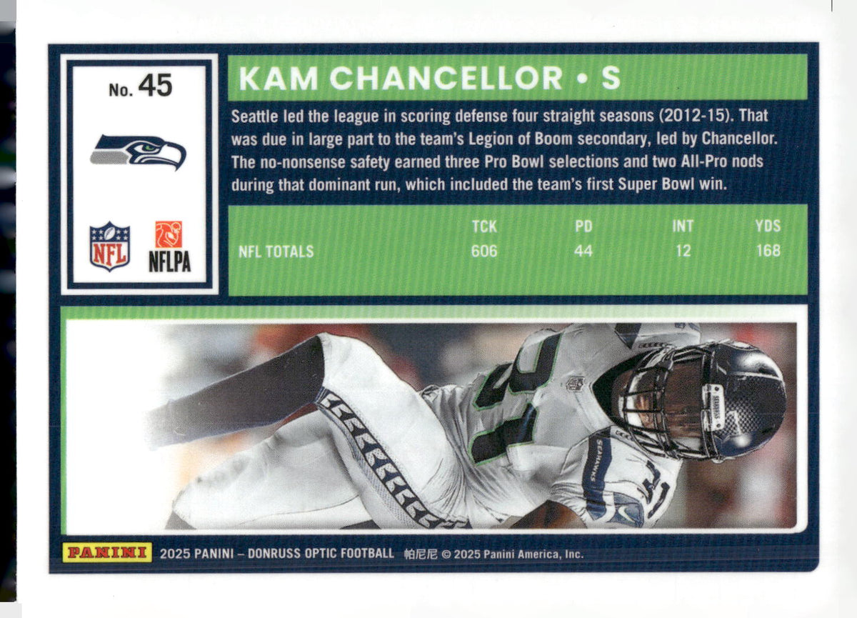 2025 Donruss Optic #45 Kam Chancellor