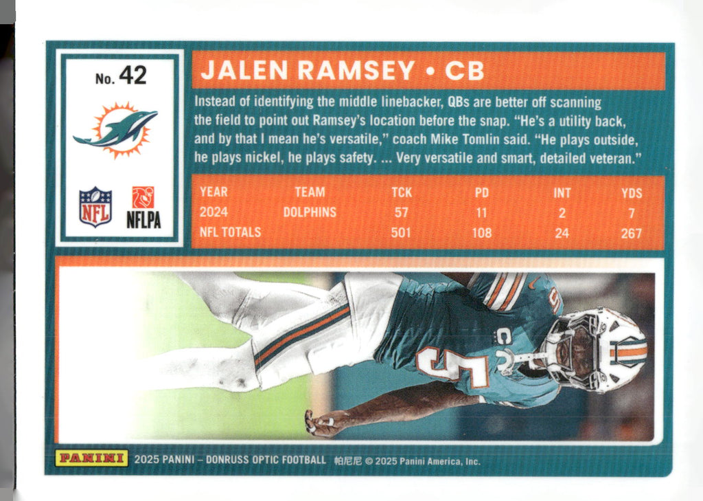 2025 Donruss Optic #42 Jalen Ramsey