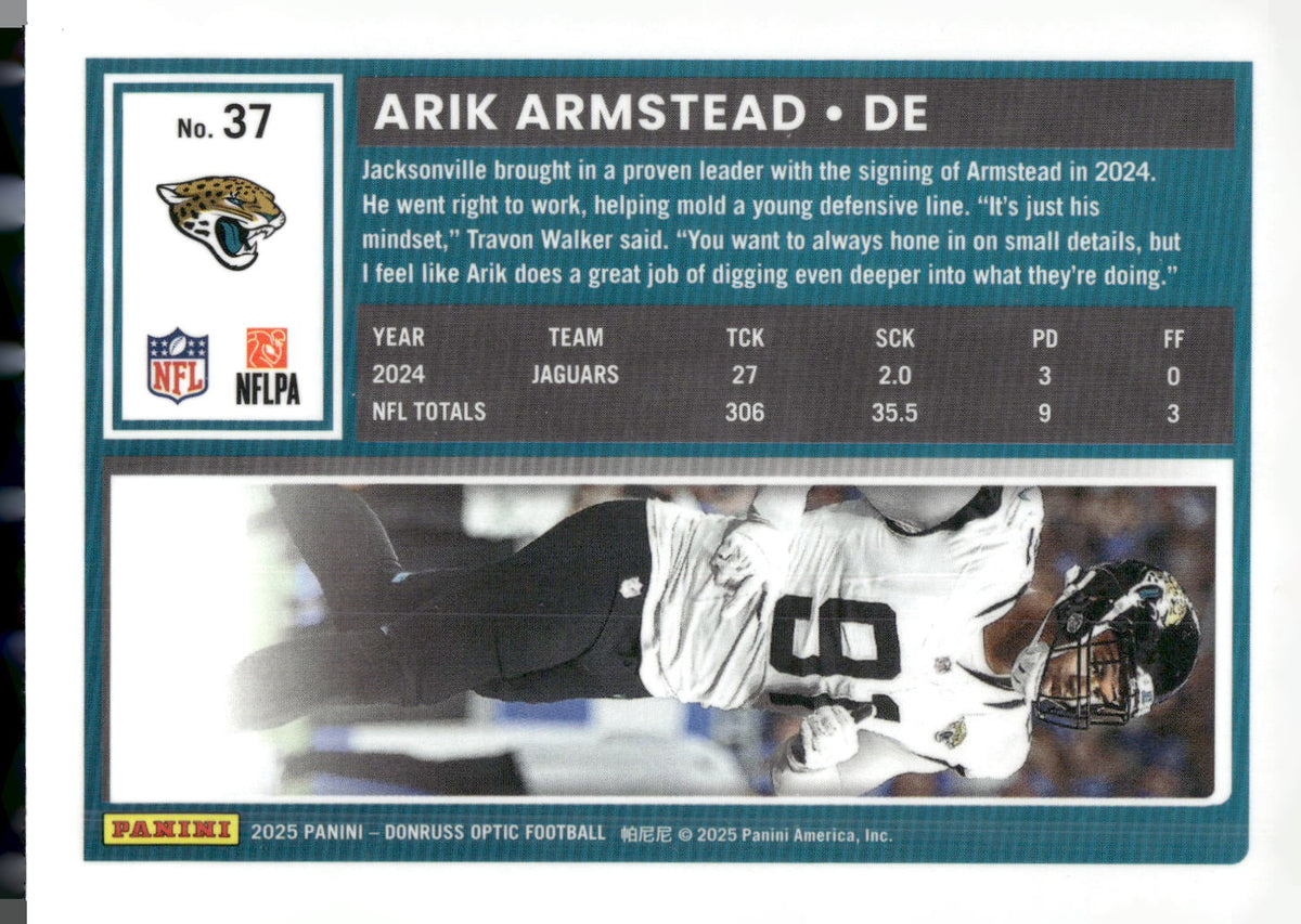 2025 Donruss Optic #37 Arik Armstead