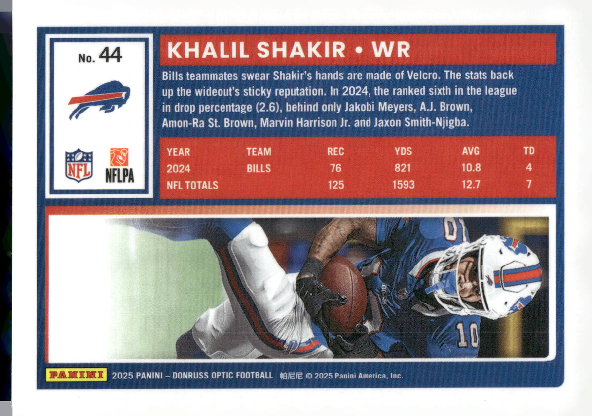 2025 Donruss Optic #44 Khalil Shakir
