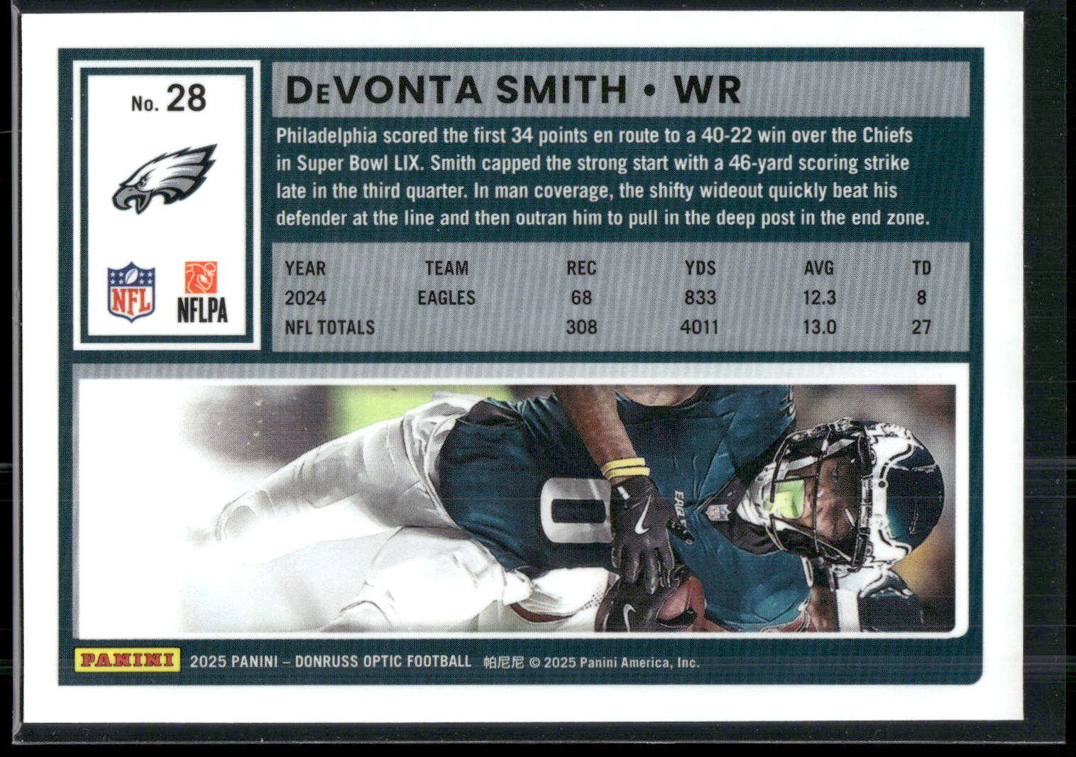 2025 Donruss Optic #28 DeVonta Smith