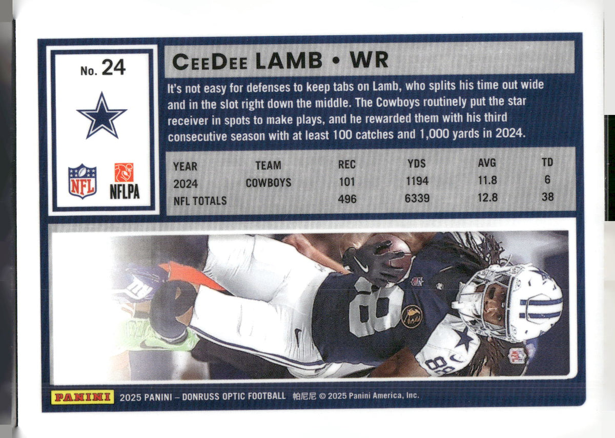 2025 Donruss Optic #24 CeeDee Lamb
