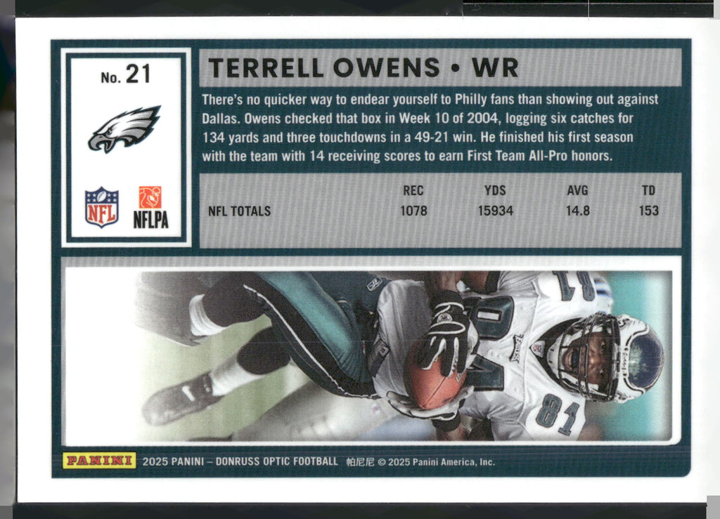 2025 Donruss Optic #21 Terrell Owens