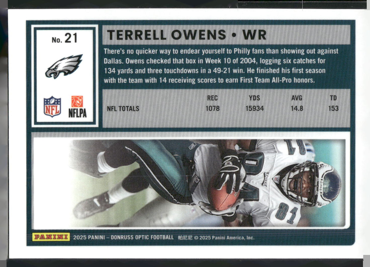 2025 Donruss Optic #21 Terrell Owens