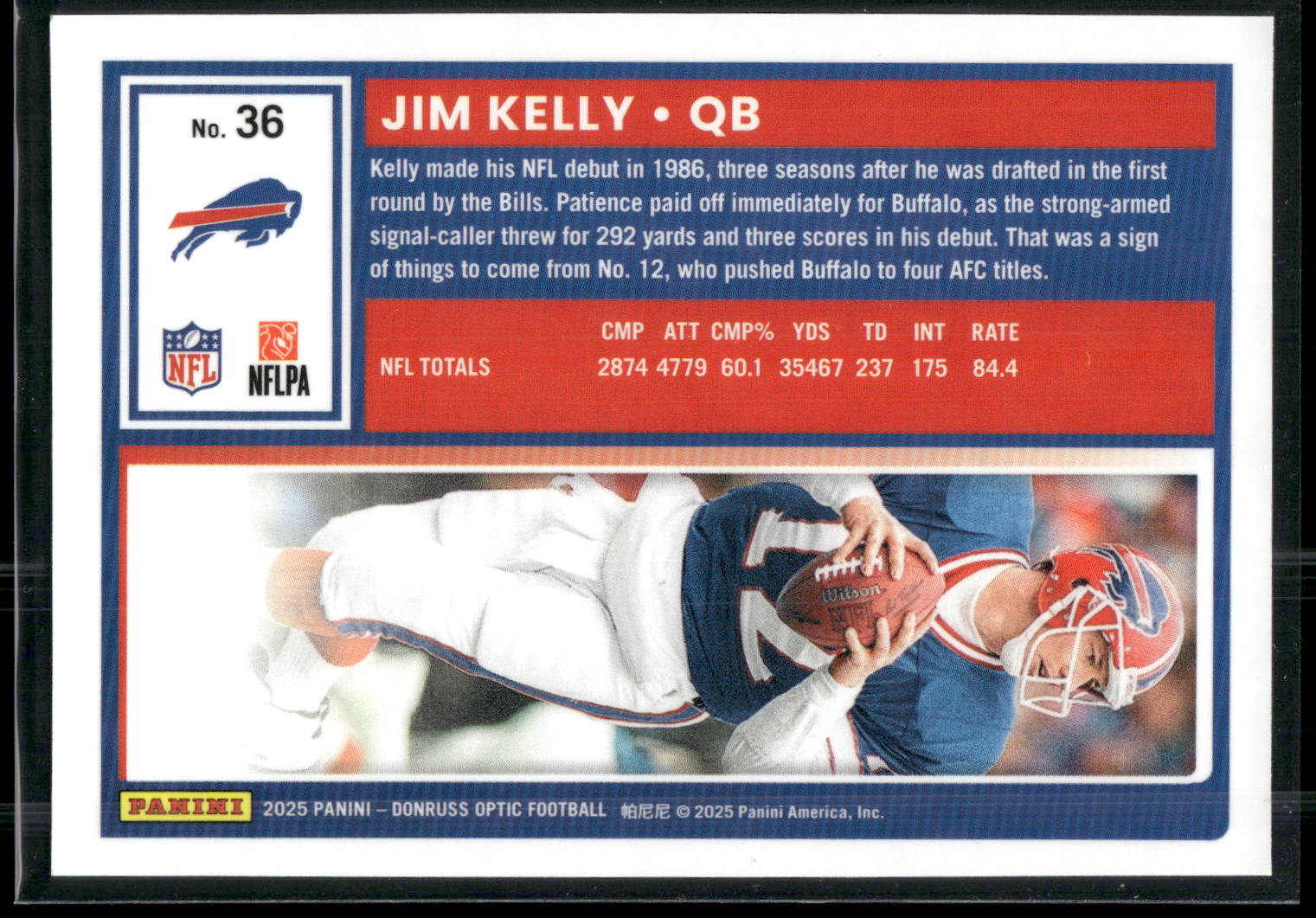 2025 Donruss Optic #36 Jim Kelly