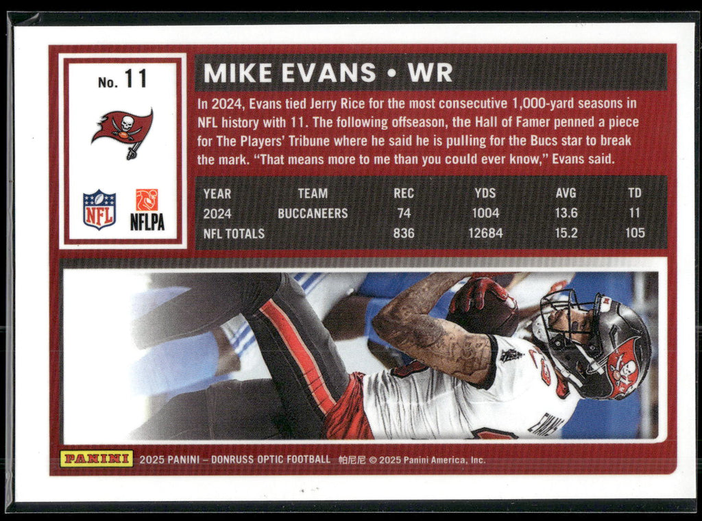 2025 Donruss Optic #11 Mike Evans
