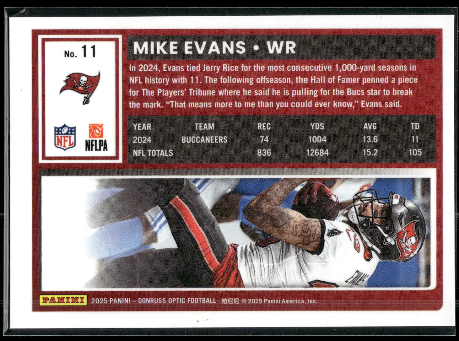 2025 Donruss Optic #11 Mike Evans