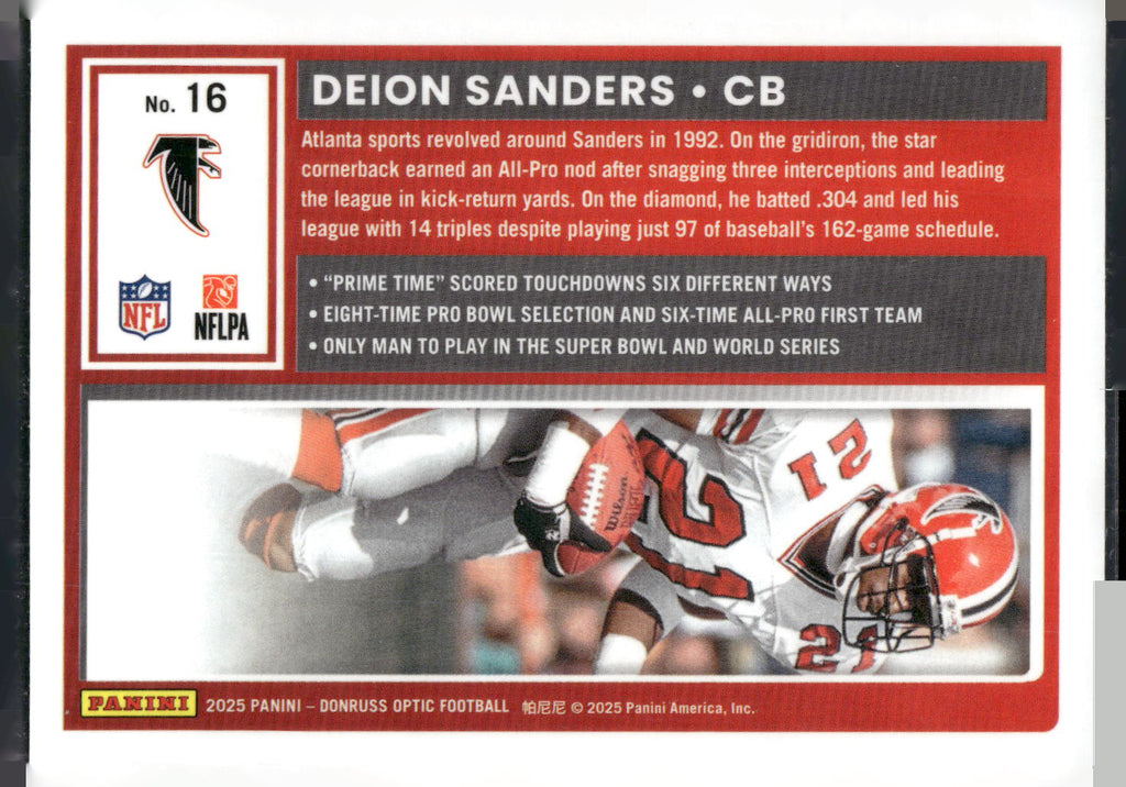 2025 Donruss Optic #16 Deion Sanders