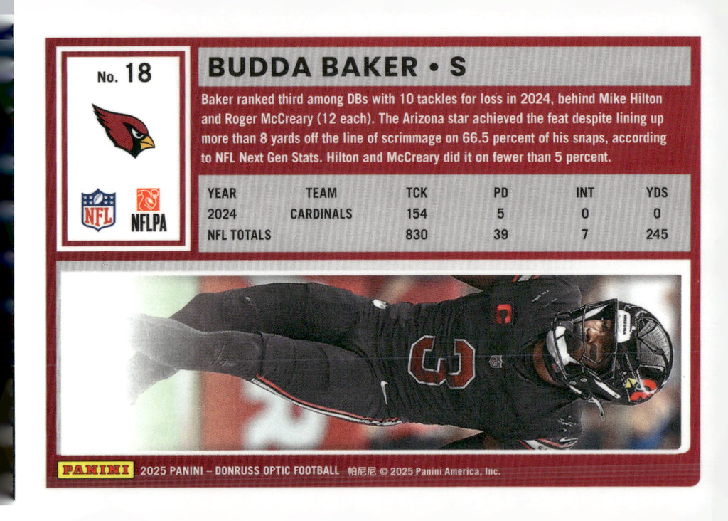 2025 Donruss Optic #18 Budda Baker