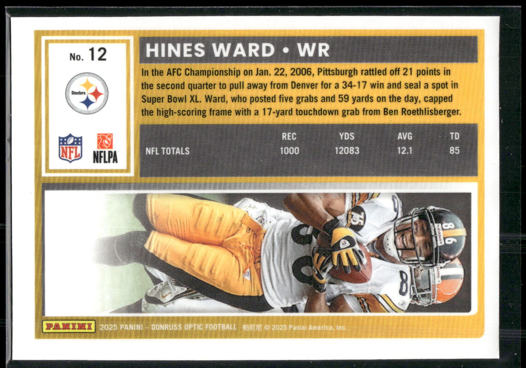 2025 Donruss Optic #12 Hines Ward