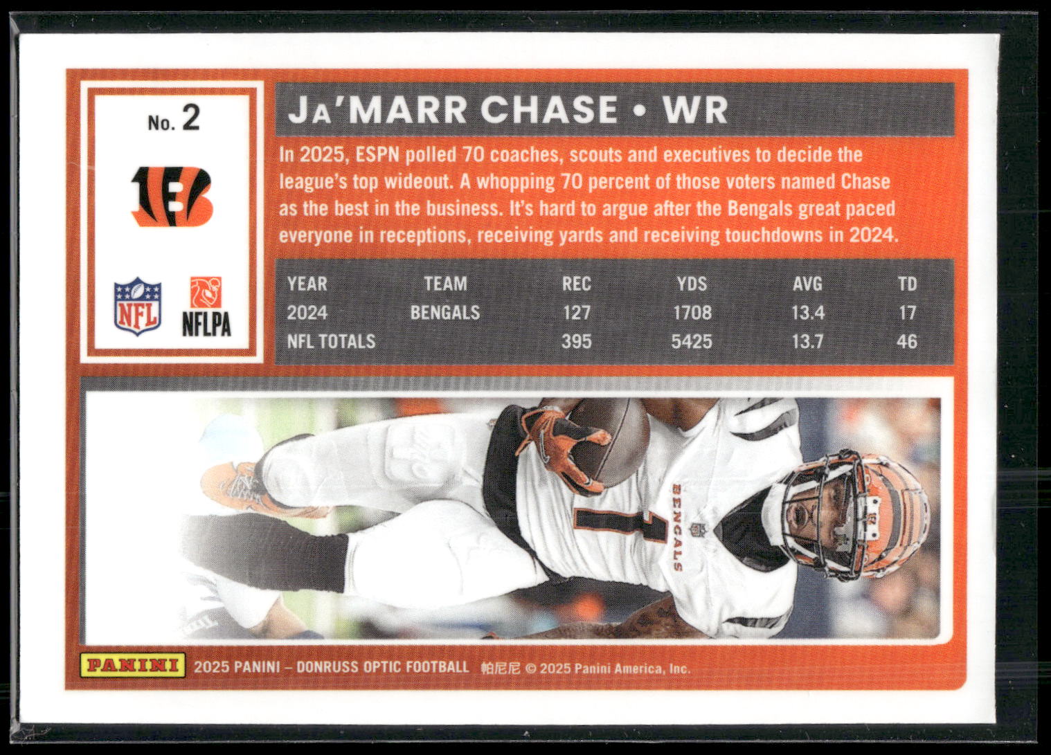 2025 Donruss Optic #2 Ja'Marr Chase