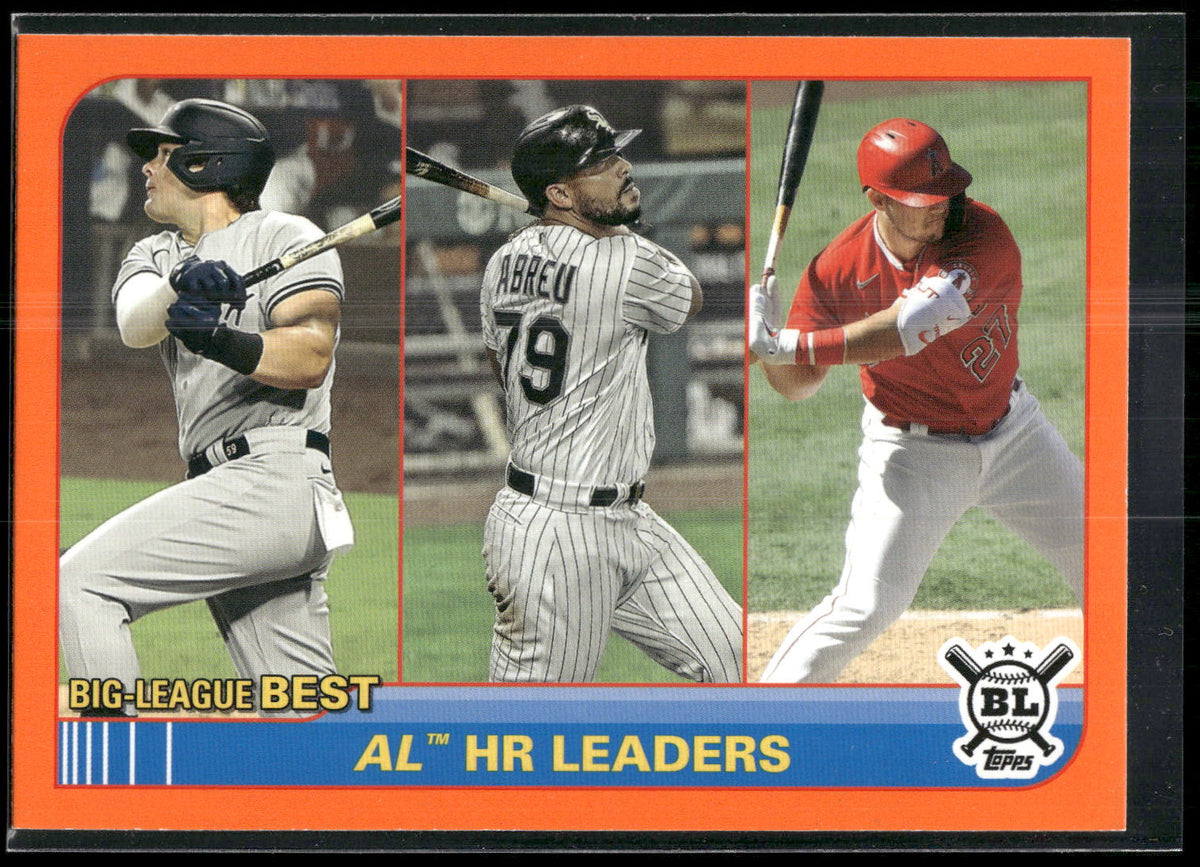 2021 Topps Big League #254 Mike Trout / Jose Abreu / Luke Voit Orange