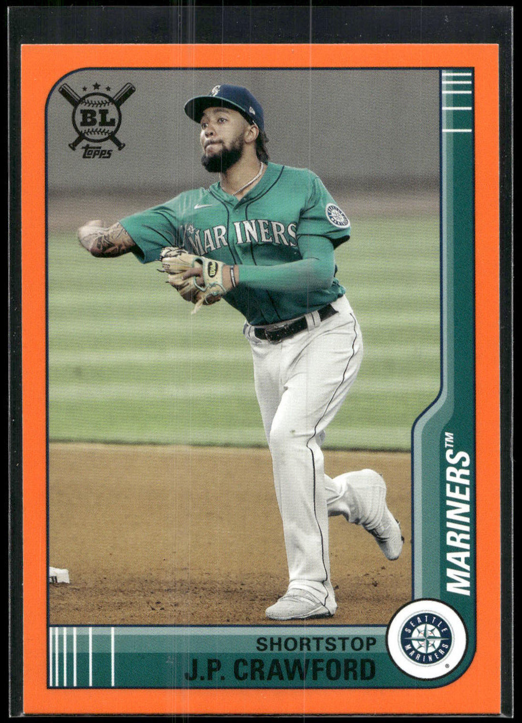 2021 Topps Big League #18 J.P. Crawford Orange