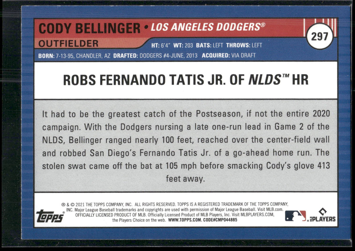 2021 Topps Big League #297 Cody Bellinger