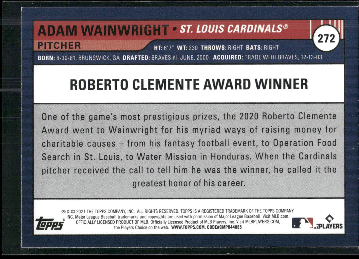 2021 Topps Big League #272 Adam Wainwright