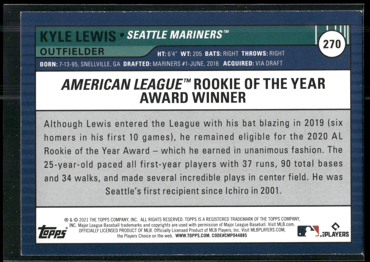 2021 Topps Big League #270 Kyle Lewis
