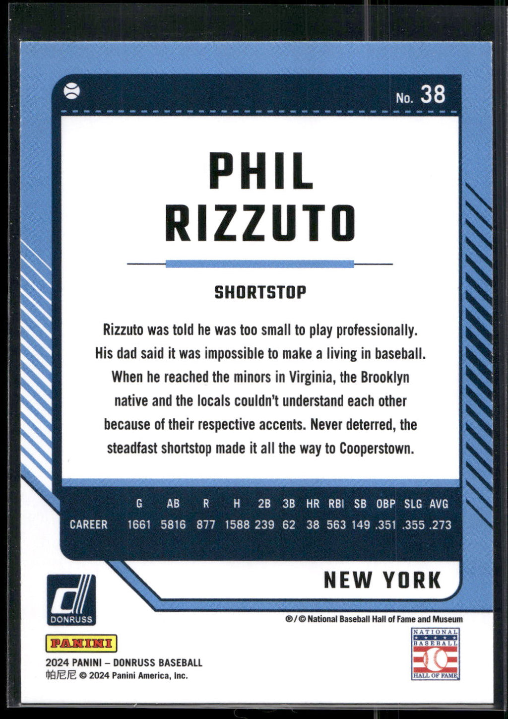 2024 Donruss #38 Phil Rizzuto