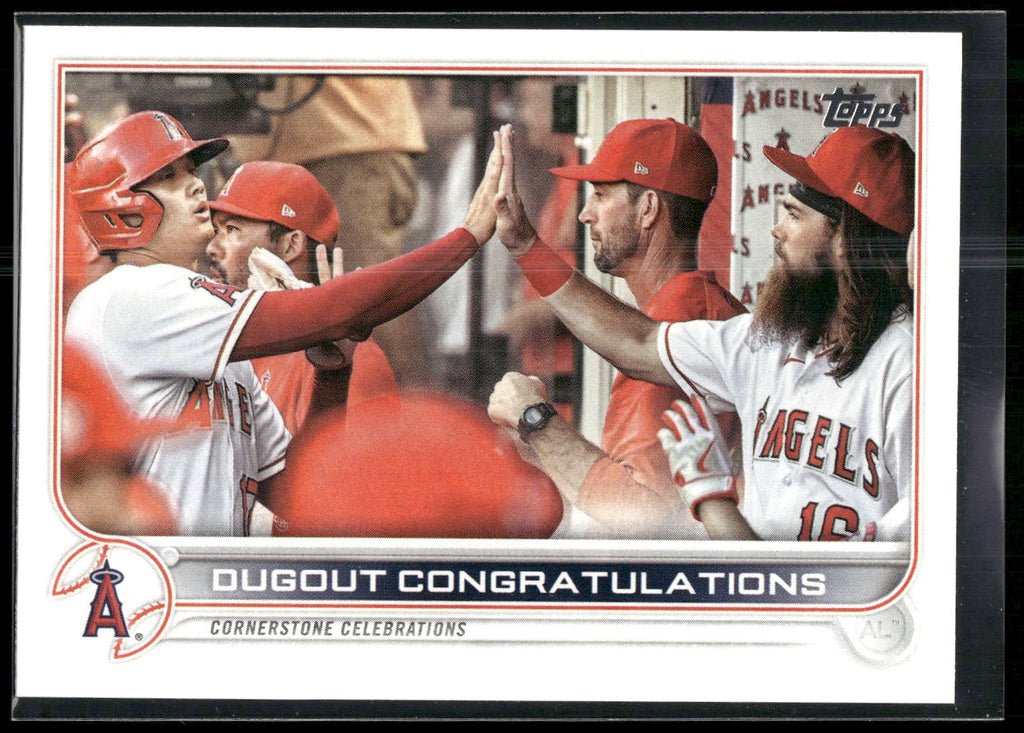 2022 Topps #416 Dugout Congratulations