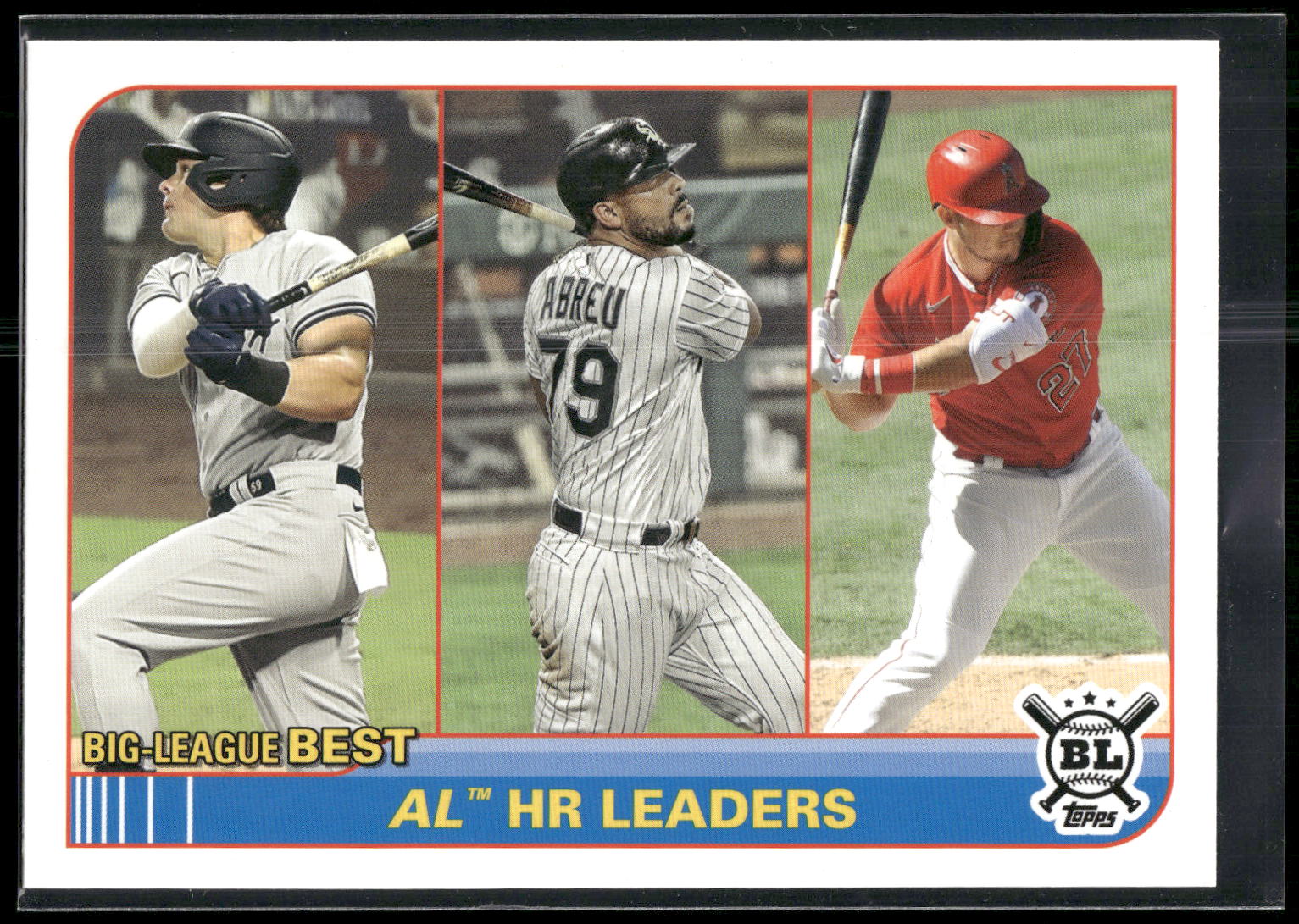 2021 Topps Big League #254 AL HR (Luke Voit / Jose Abreu / Mike Trout)
