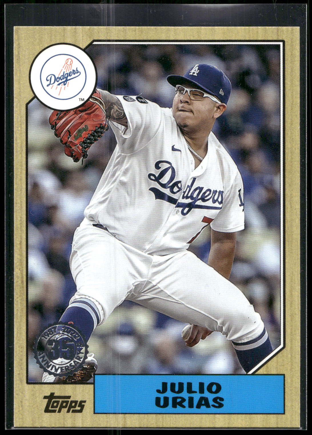 2022 Topps #87TB-17 Julio Urias 1987 Topps Baseball 35th
