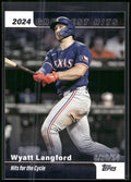 2025 Topps #GH-27 Wyatt Langford 2024 Greatest Hits