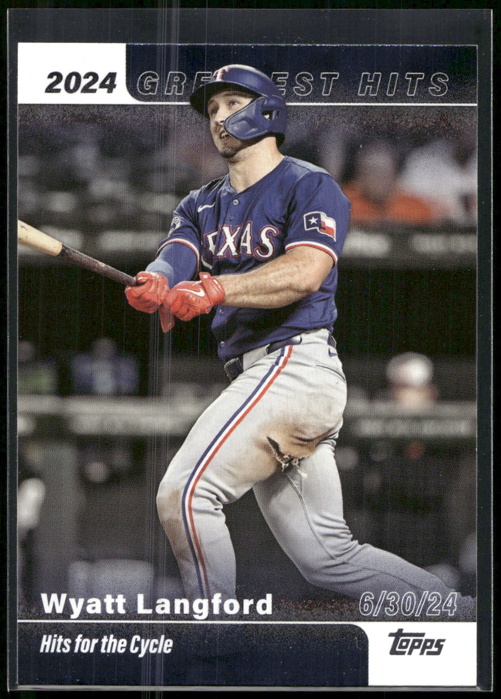 2025 Topps #GH-27 Wyatt Langford 2024 Greatest Hits