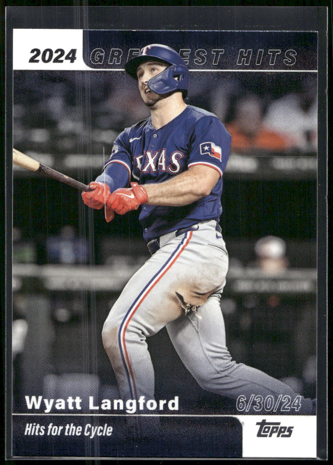 2025 Topps #GH-27 Wyatt Langford 2024 Greatest Hits