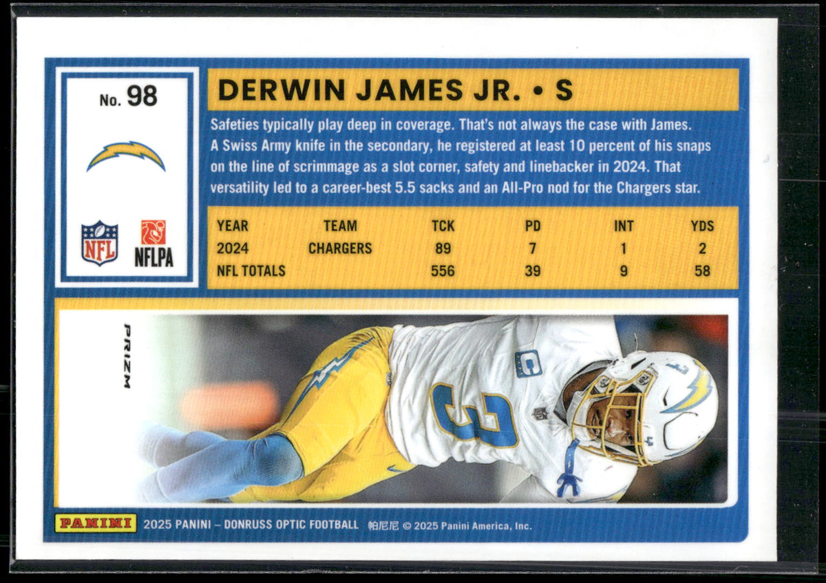 2025 Donruss Optic #98 Derwin James Jr. Holo