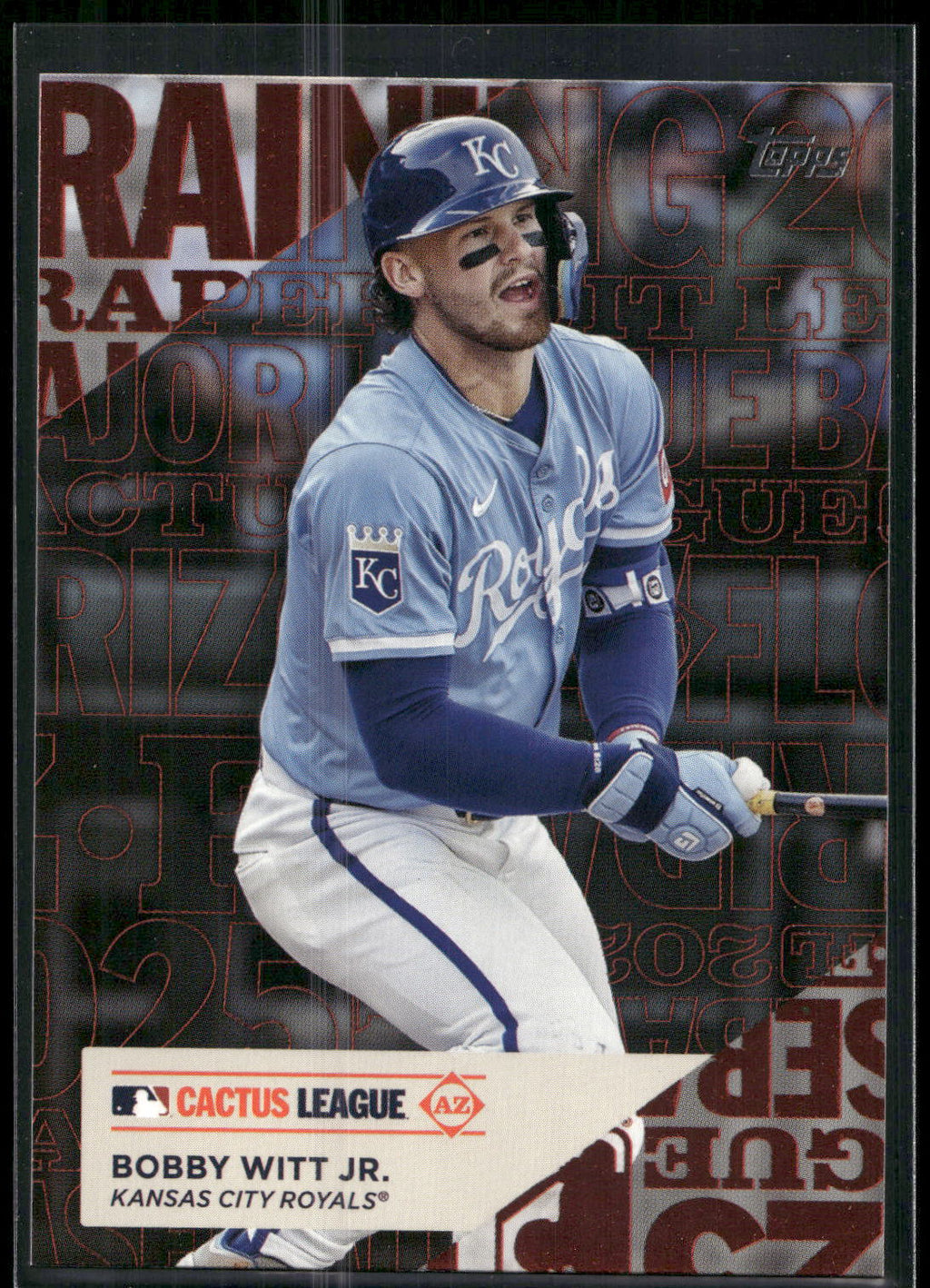 2025 Topps #TG-6 Bobby Witt Jr. Training Grounds