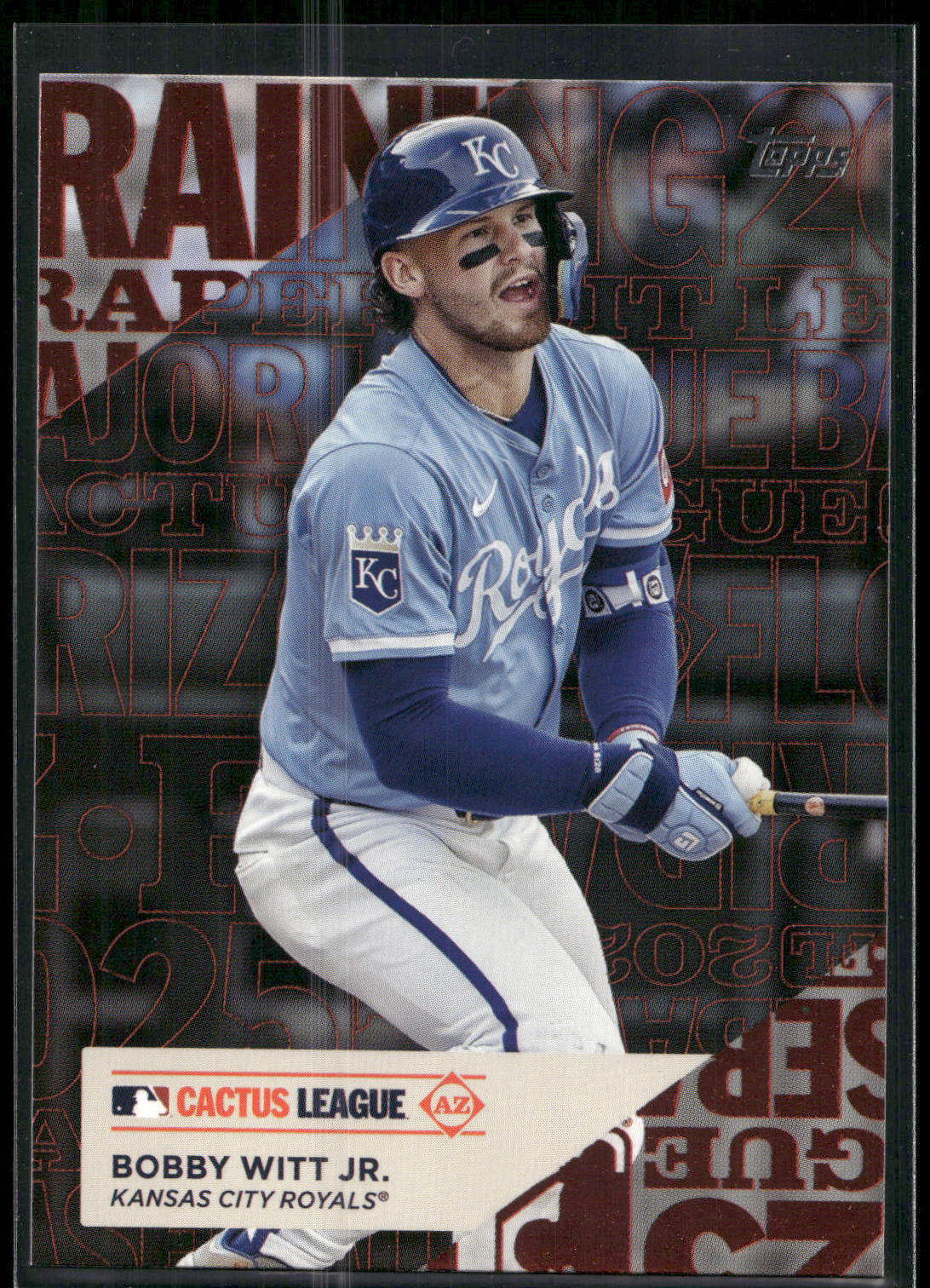 2025 Topps #TG-6 Bobby Witt Jr. Training Grounds