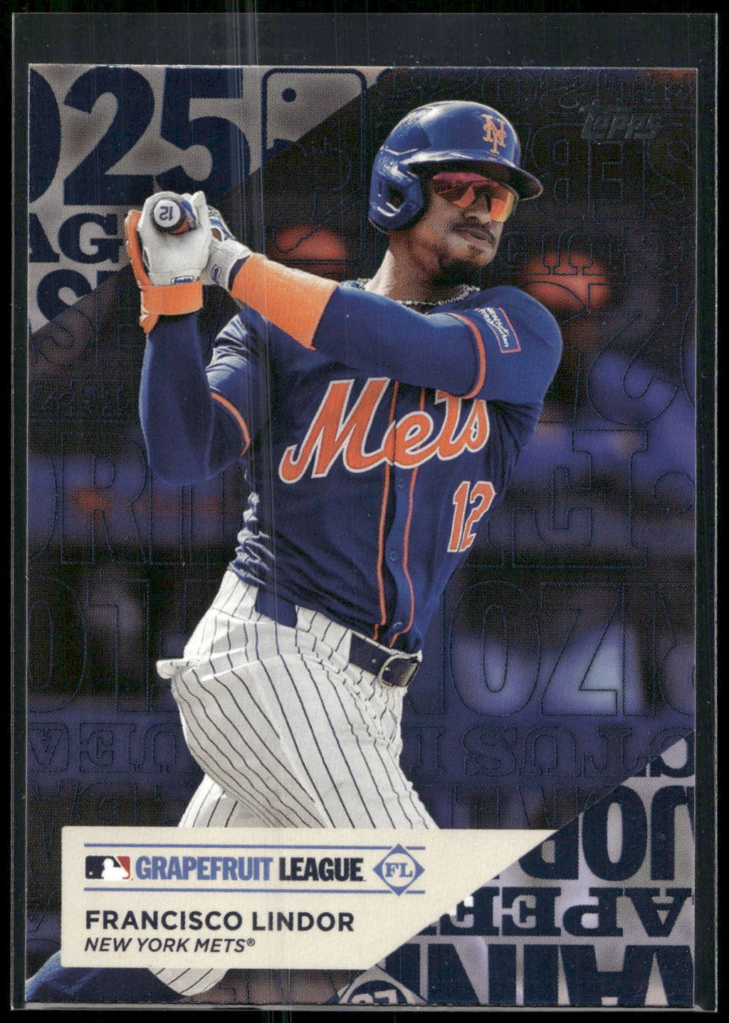 2025 Topps #TG-11 Francisco Lindor Training Grounds