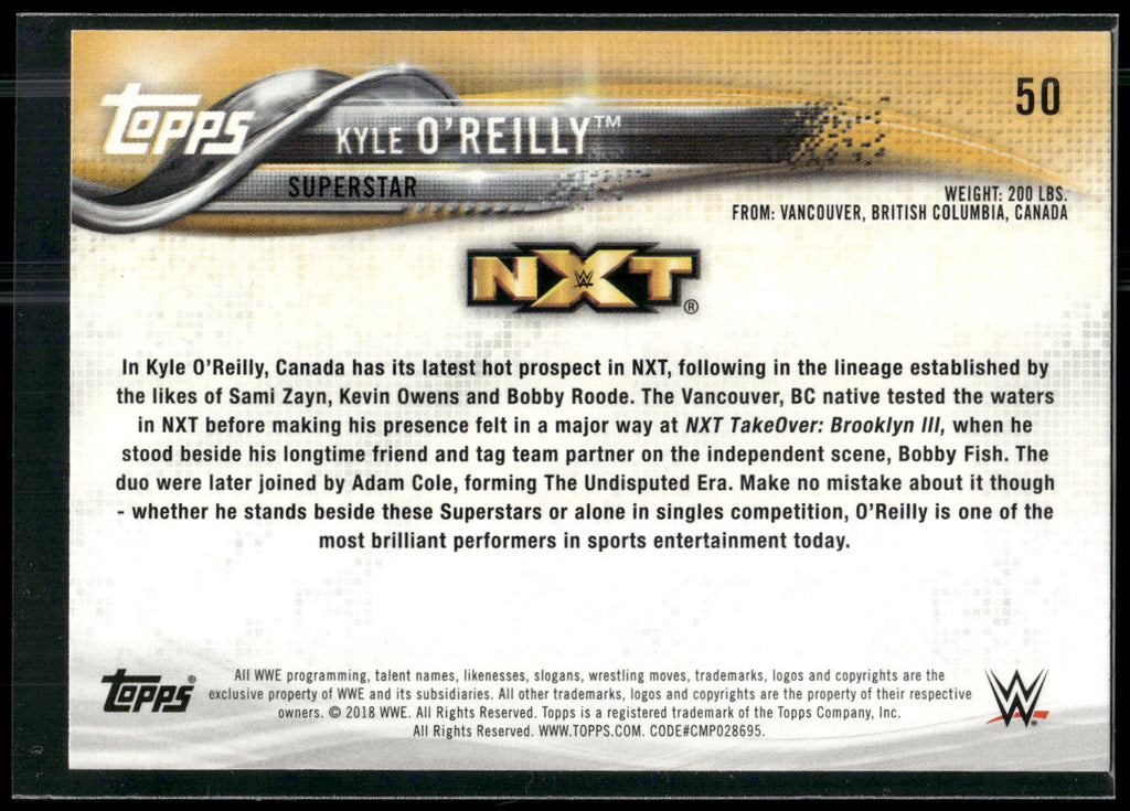 2018 Topps WWE #50 Kyle O'Reilly