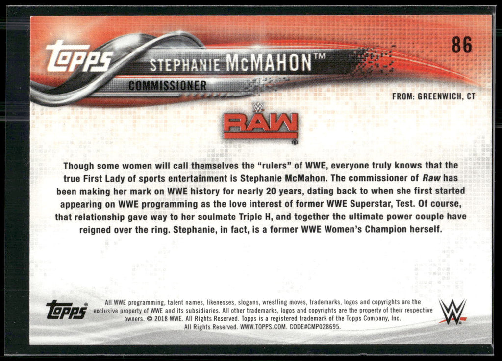 2018 Topps WWE #86 Stephanie McMahon