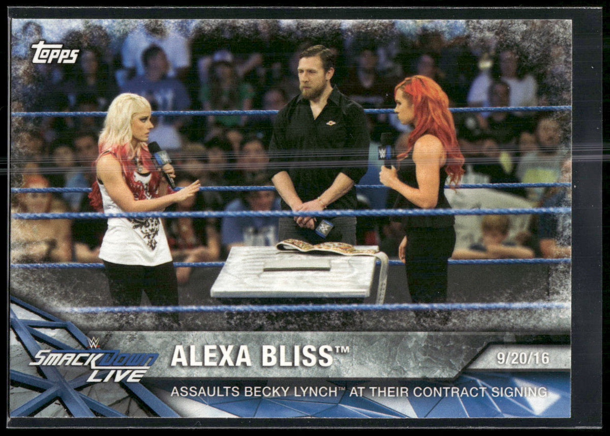 2017 Topps WWE Women's Division #WWE-8 Alexa Bliss WWE Matches and Moments