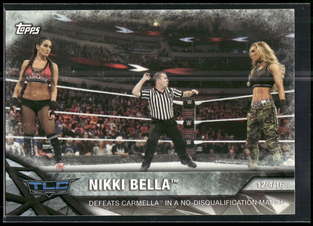 2017 Topps WWE Women's Division #WWE-15 Nikki Bella WWE Matches and Moments