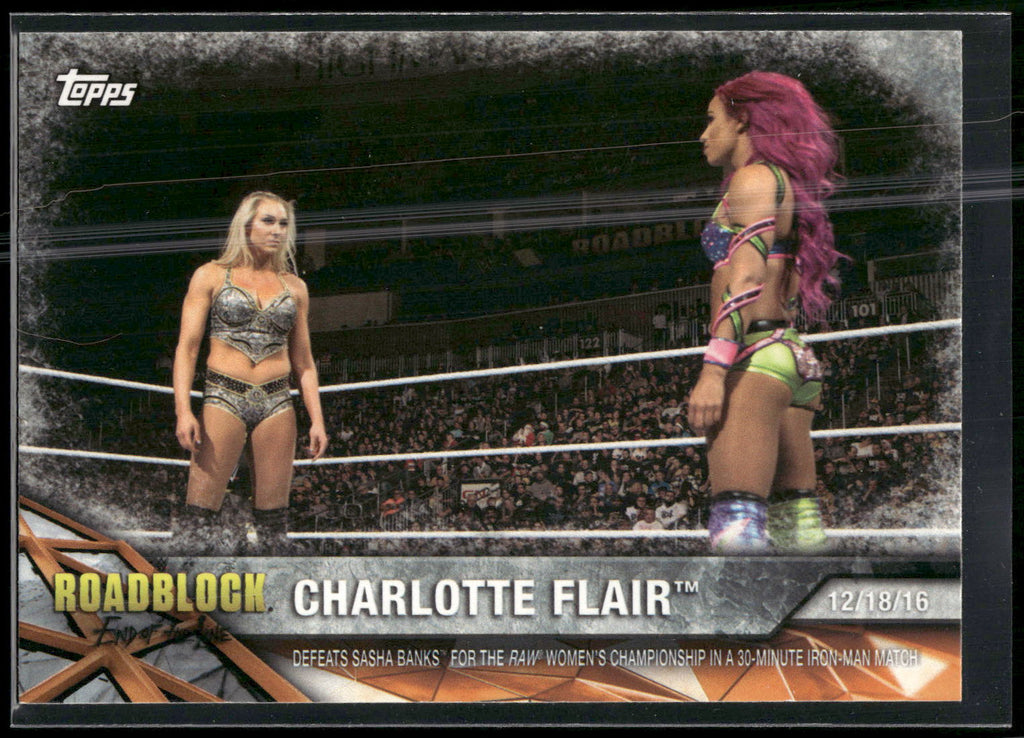 2017 Topps WWE Women's Division #WWE-18 Charlotte WWE Matches and Moments