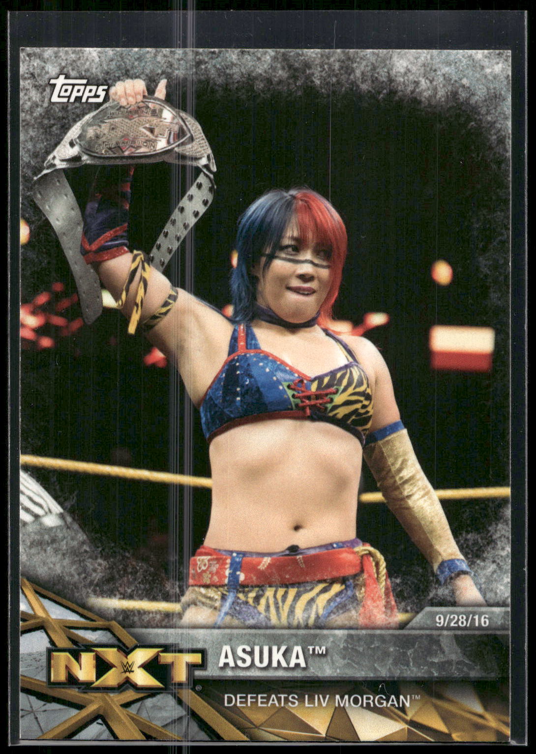2017 Topps WWE Women's Division #NXT-22 Asuka NXT Matches and Moments