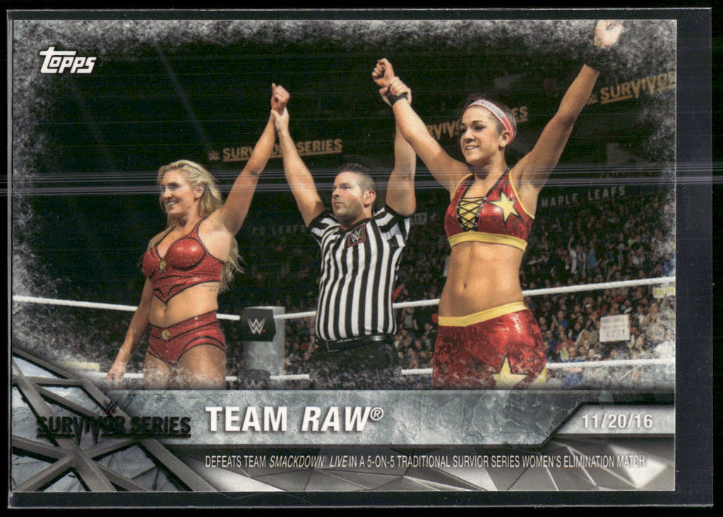 2017 Topps WWE Women's Division #WWE-13 Team Raw WWE Matches and Moments
