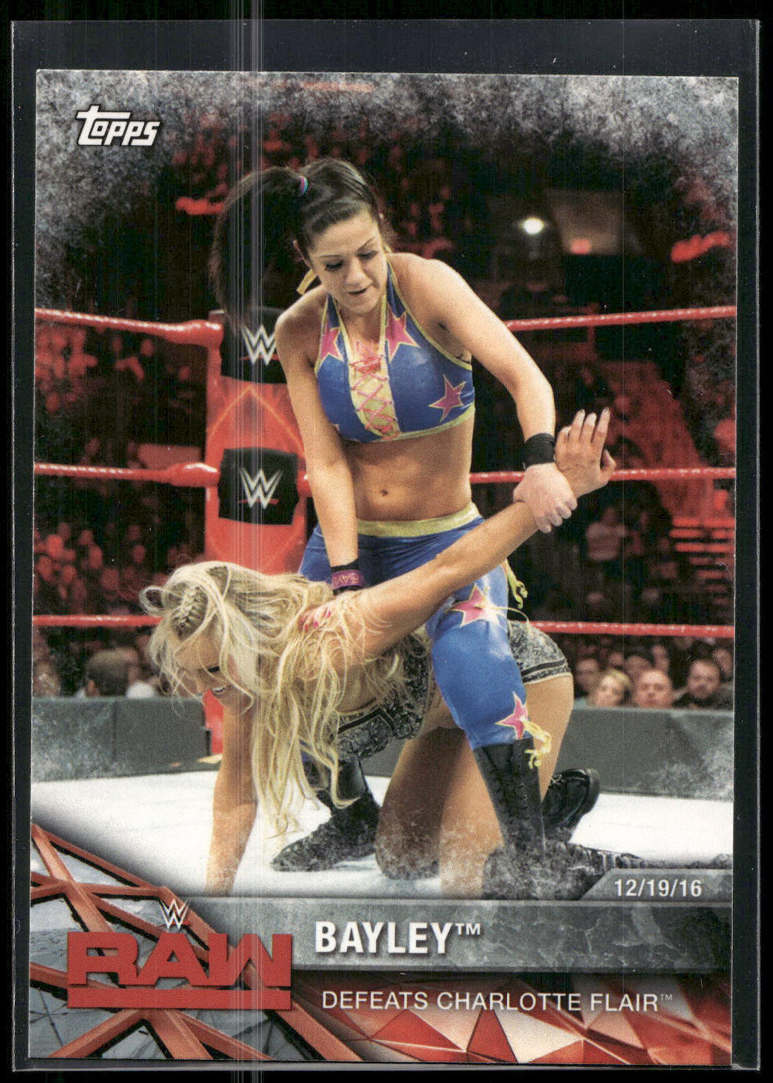 2017 Topps WWE Women's Division #WWE-19 Bayley WWE Matches and Moments