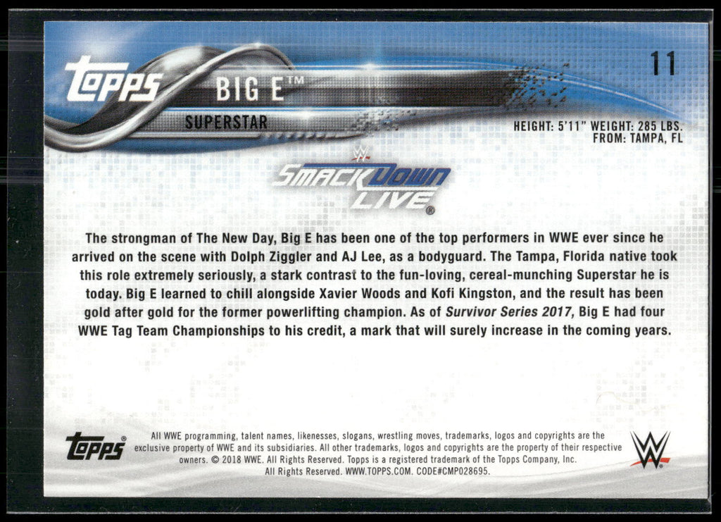 2018 Topps WWE #11 Big E