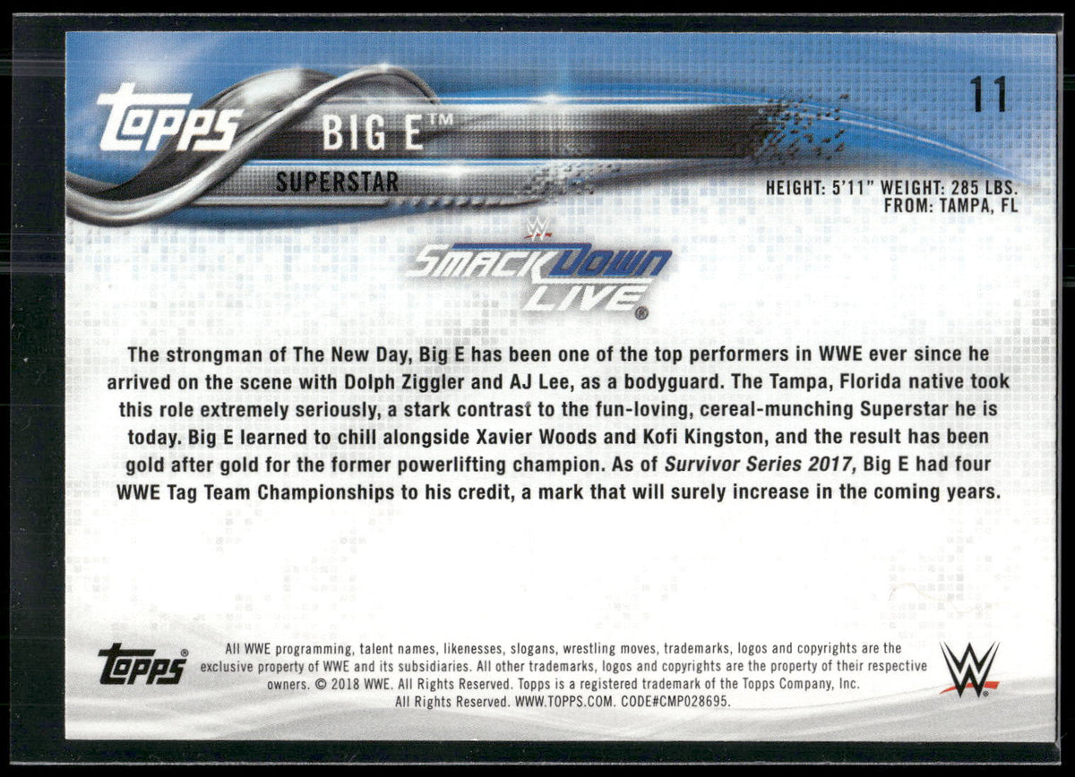 2018 Topps WWE #11 Big E