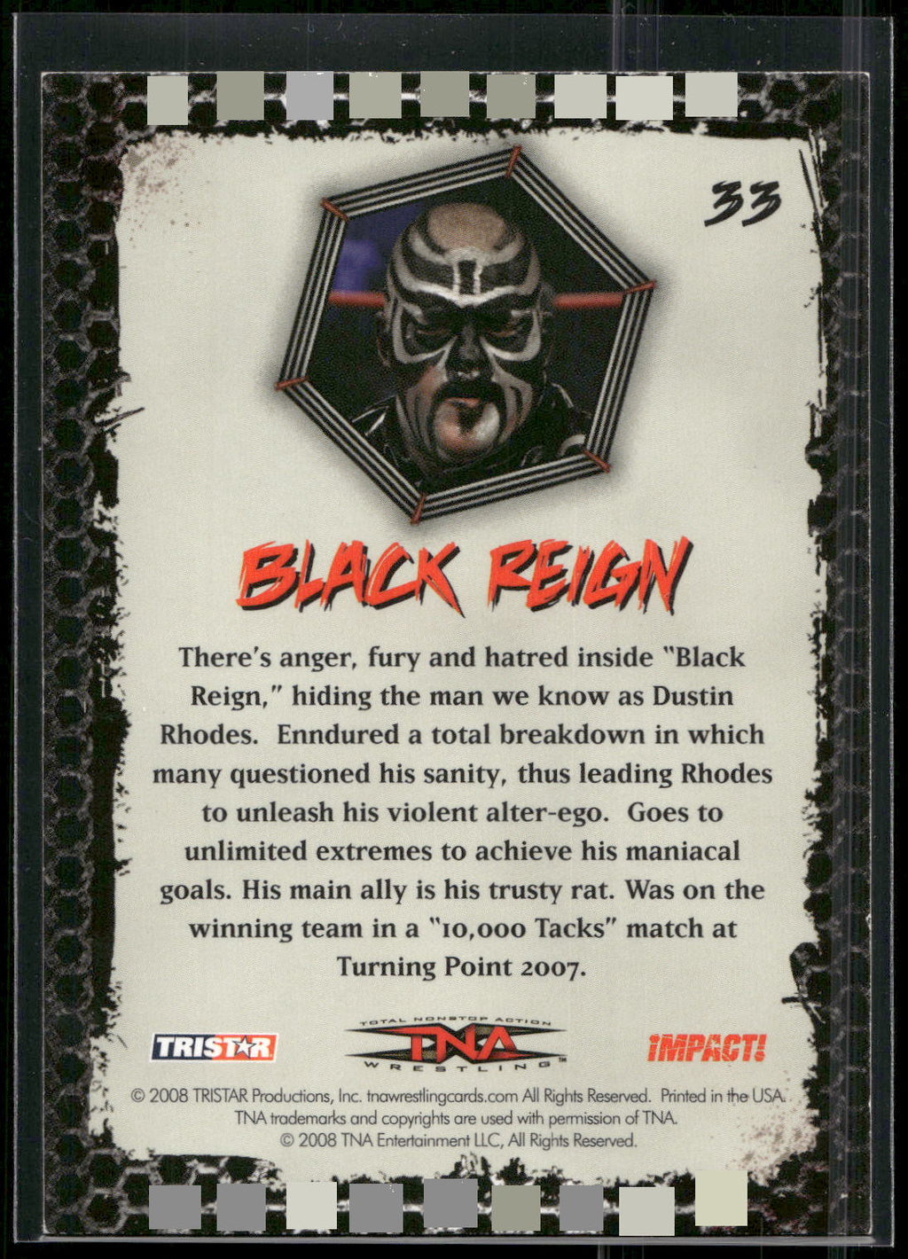 2008 TriStar TNA Impact #33 Black Reign