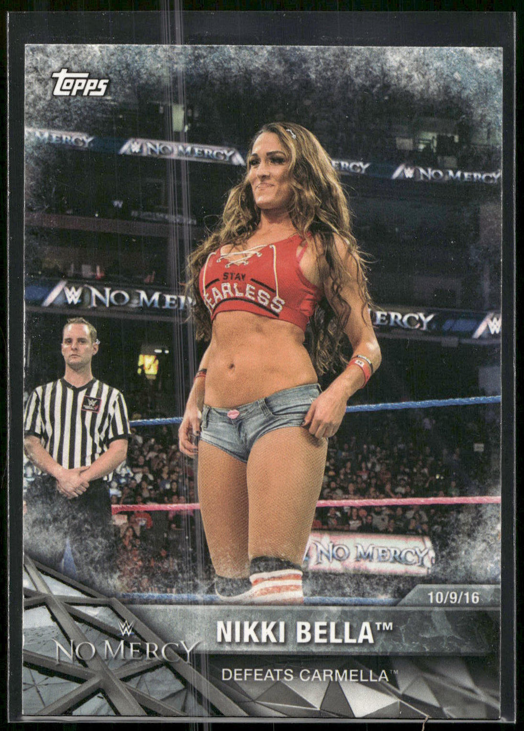 2017 Topps WWE Women's Division #WWE-11 Nikki Bella WWE Matches and Moments