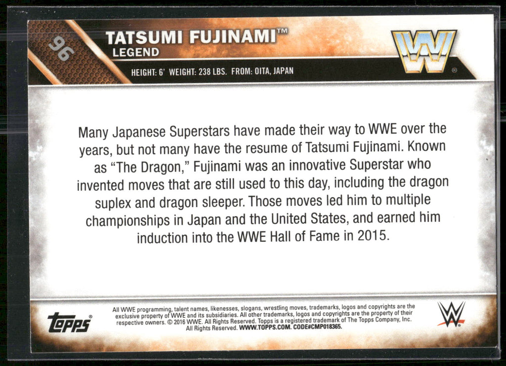 2016 Topps WWE #96 Tatsumi Fujinami