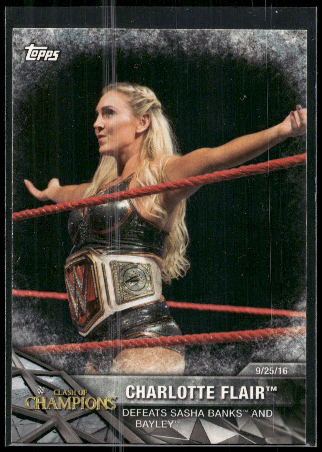 2017 Topps WWE Women's Division #WWE-9 Charlotte WWE Matches and Moments