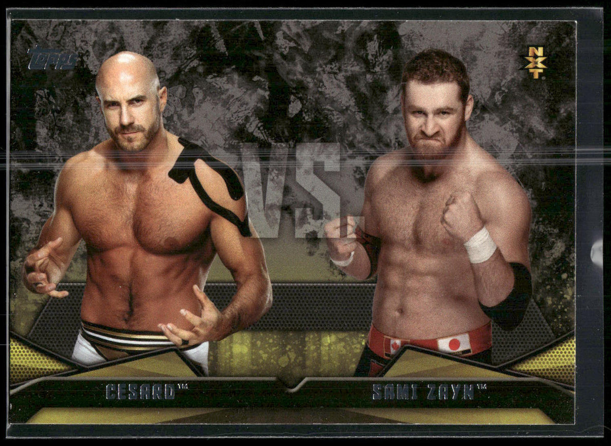 2016 Topps WWE Then Now Forever #13 Sami Zayn / Cesaro Rivalries NXT