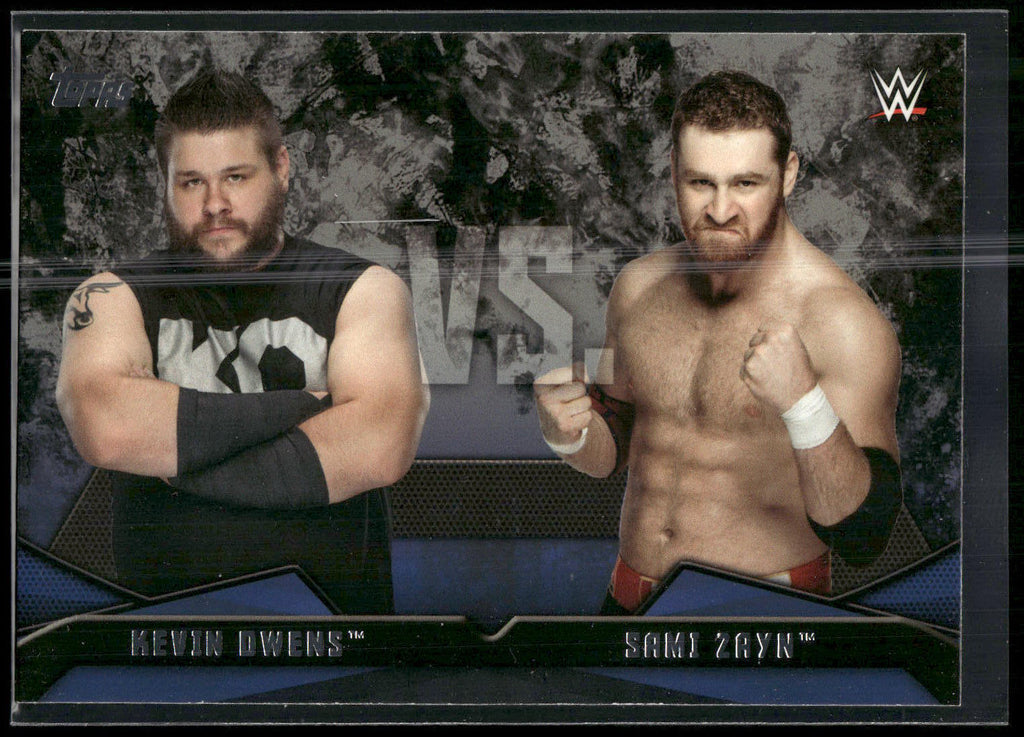2016 Topps WWE Then Now Forever #7 Sami Zayn / Kevin Owens Rivalries WWE
