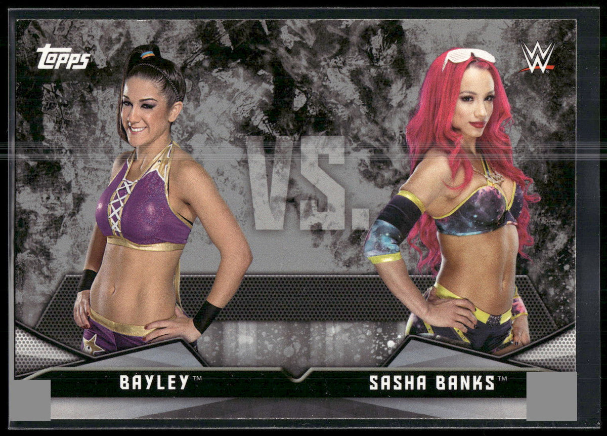 2016 Topps WWE Divas Revolution #3 Bayley vs. Sasha Banks Rivalries