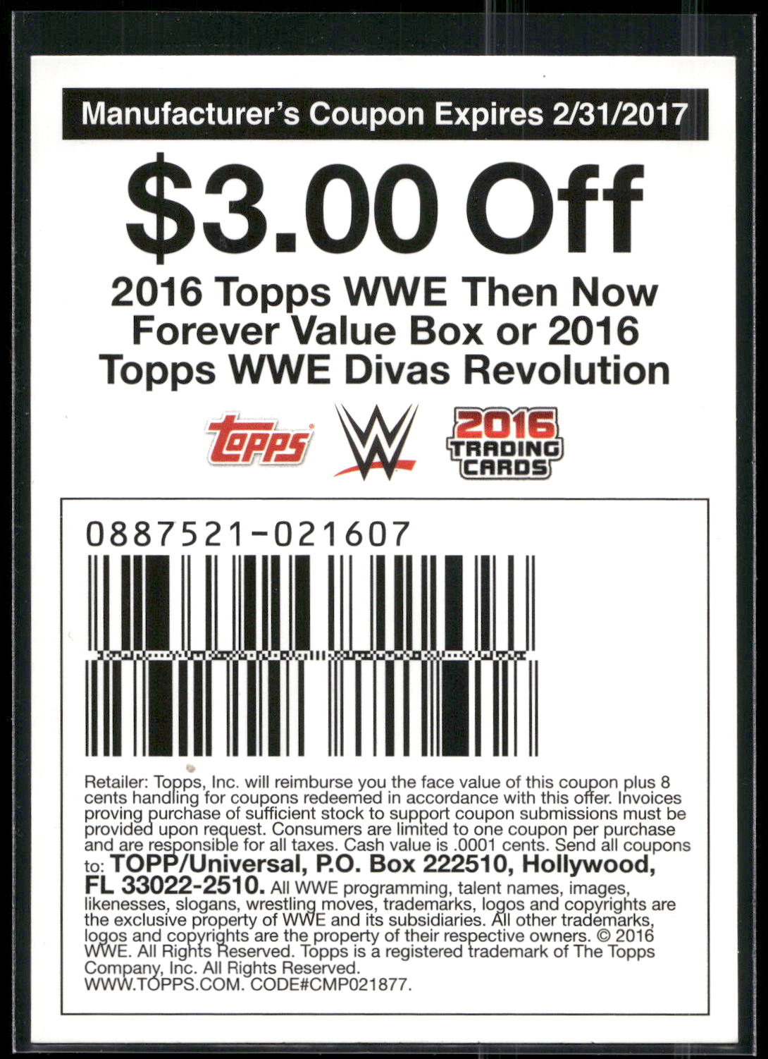 2016 Topps WWE Then Now Forever #NNO Brock Lesnar