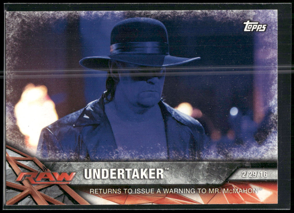 2017 Topps WWE Road To Wrestlemania #34 Undertaker
